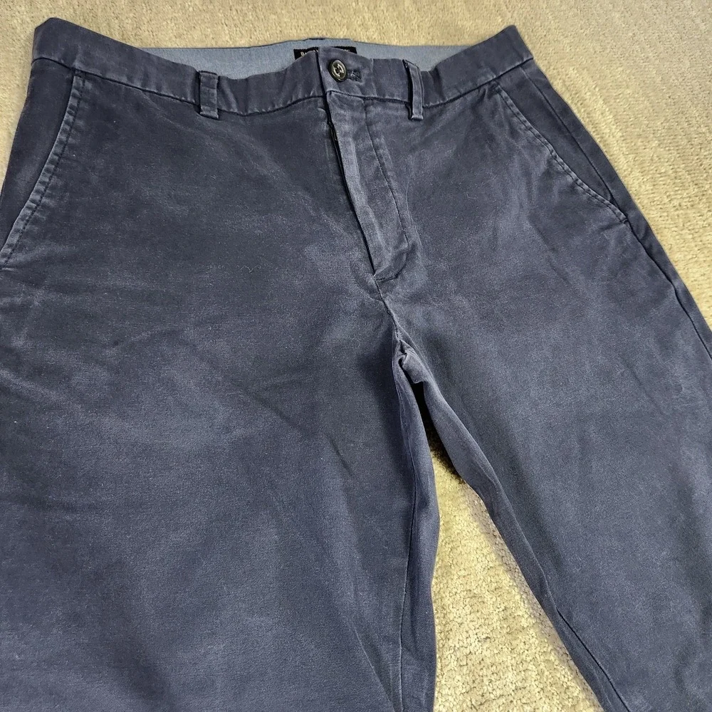 Banana Republic Pants Men 34x32 Aiden Chino Straight Leg Fit Cotton‎ Navy Blue